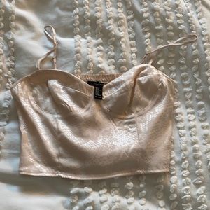 Never work forever 21 crop top